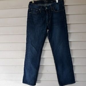 Lucky Brand Dark Blue Straight Jeans Mens 30 X 30